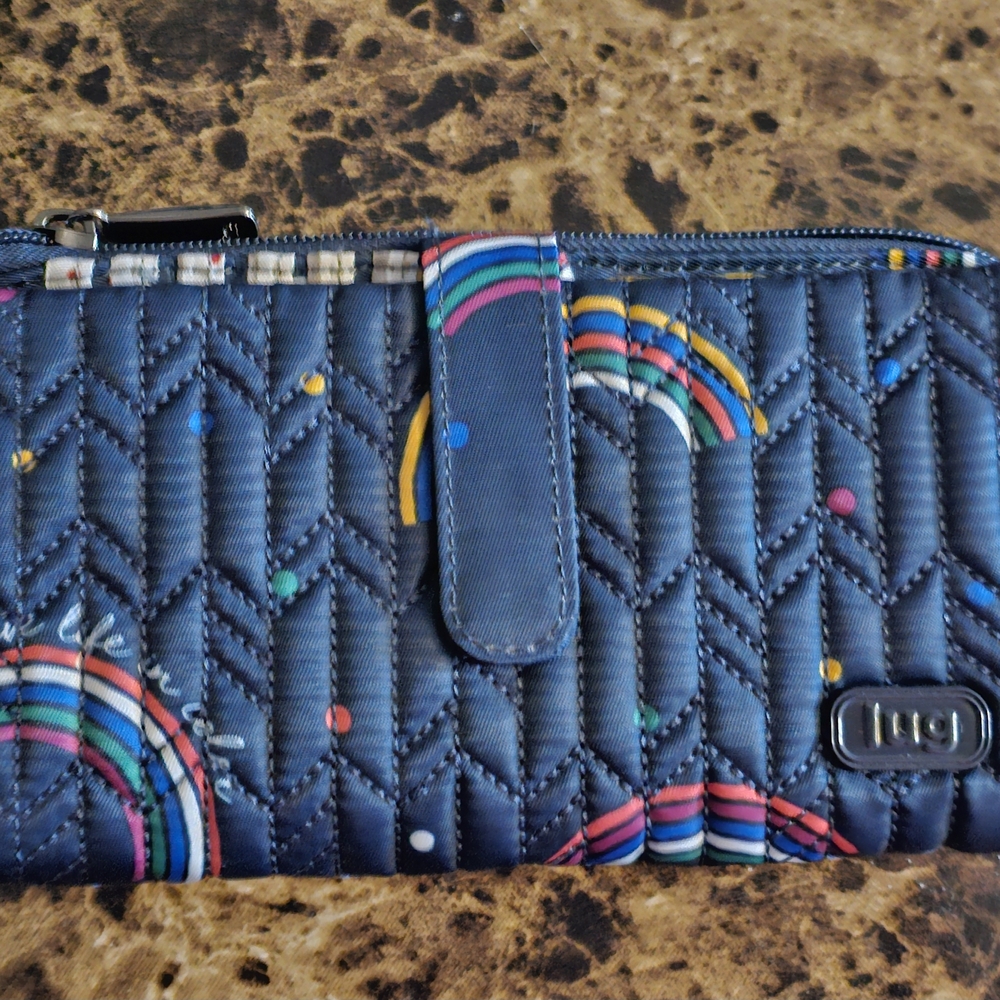 Lug Tram Wallet With Rainbow Design. Gently Used.
